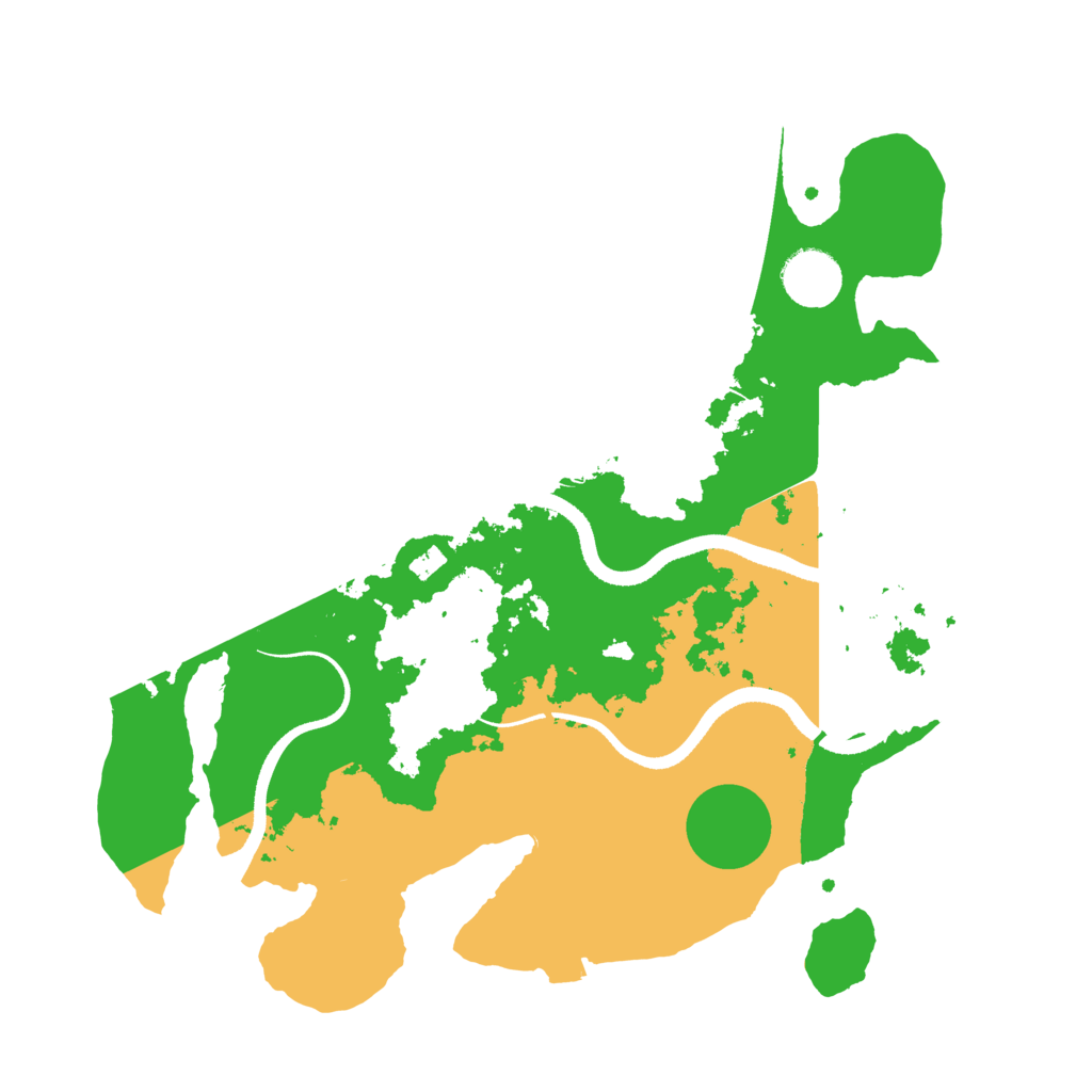 Biome Rust Map: Procedural Map, Size: 3400, Seed: 38151987