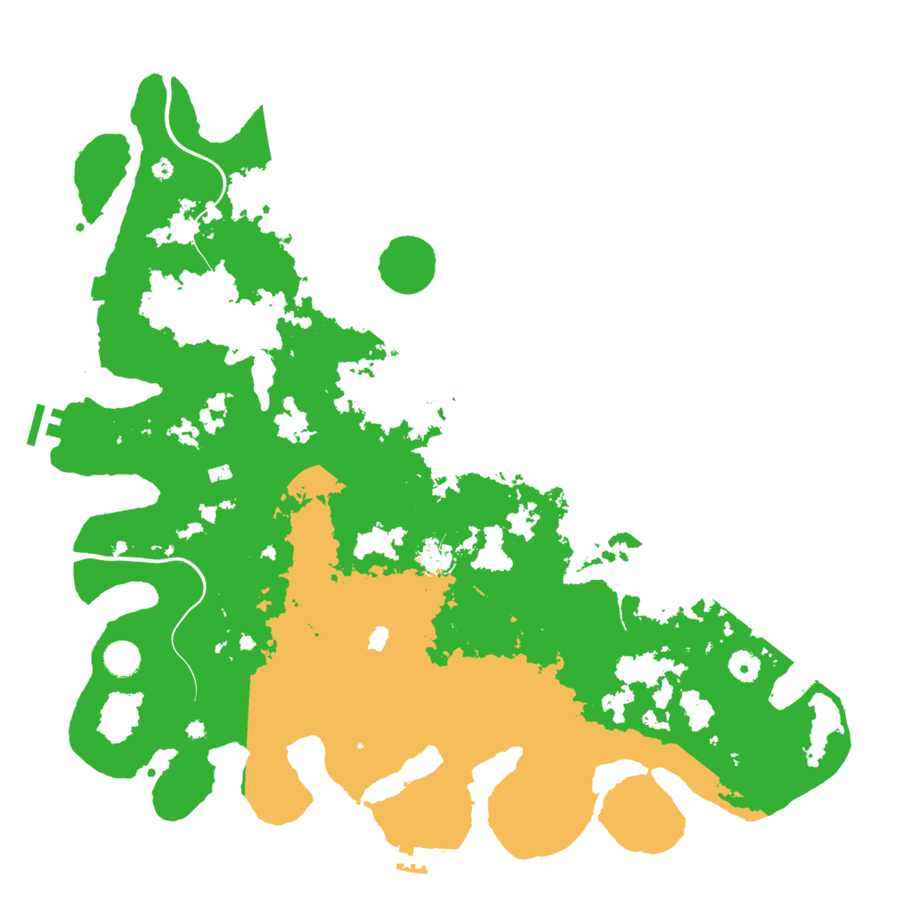 Biome Rust Map: Procedural Map, Size: 4400, Seed: 13299366