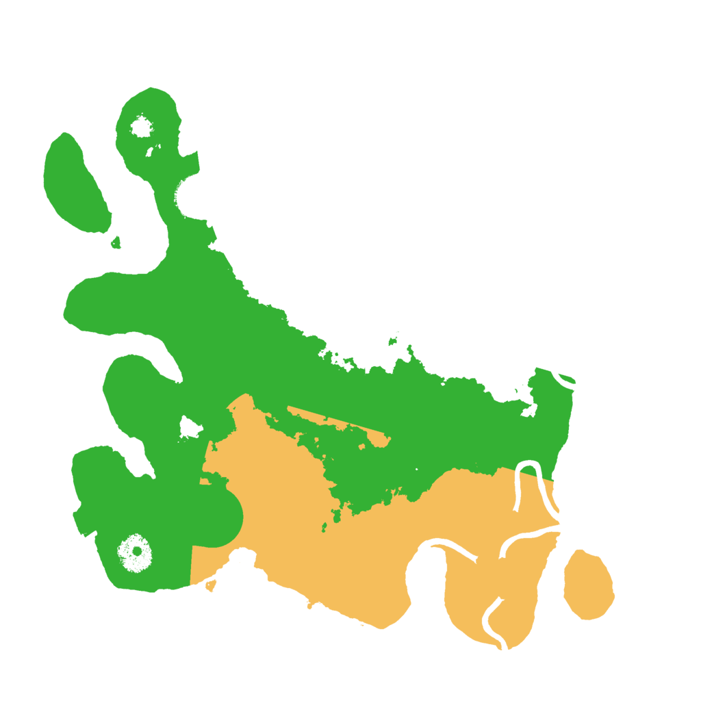 Biome Rust Map: Procedural Map, Size: 3000, Seed: 54653814