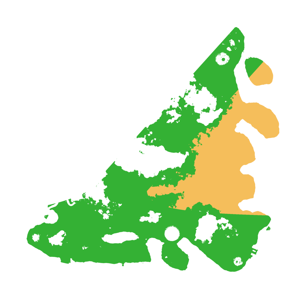 Biome Rust Map: Procedural Map, Size: 3500, Seed: 56695509