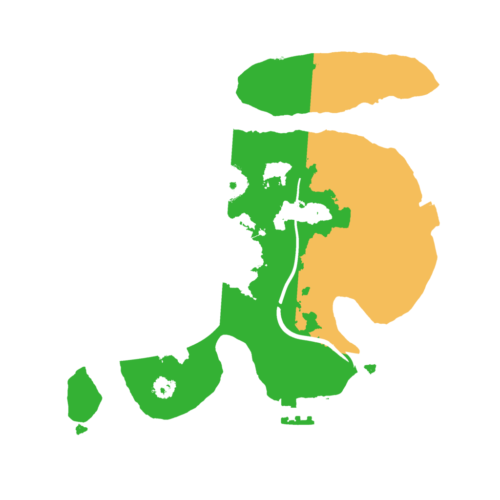 Biome Rust Map: Procedural Map, Size: 2300, Seed: 1231531252