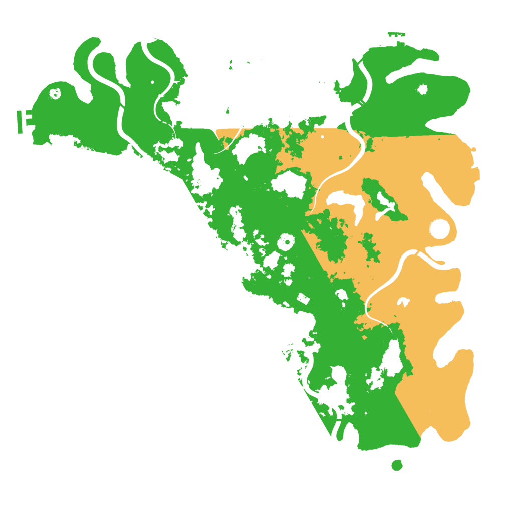 Biome Rust Map: Procedural Map, Size: 4500, Seed: 799511256