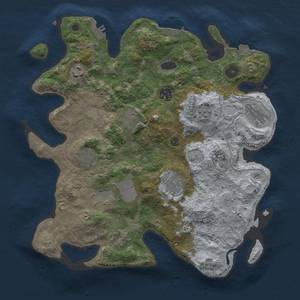 Thumbnail Rust Map: Procedural Map, Size: 3500, Seed: 449270921, 17 Monuments