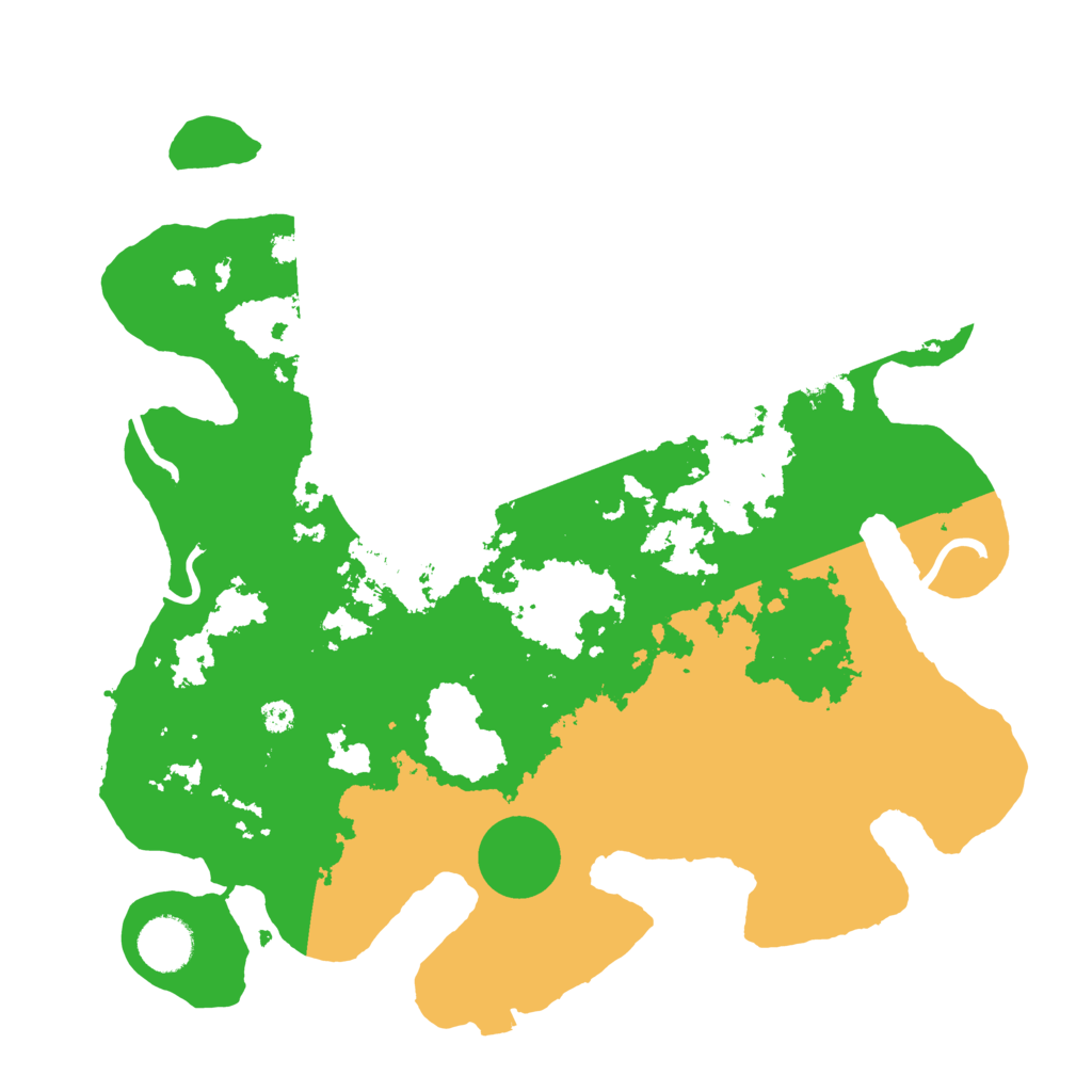 Biome Rust Map: Procedural Map, Size: 3500, Seed: 127585501