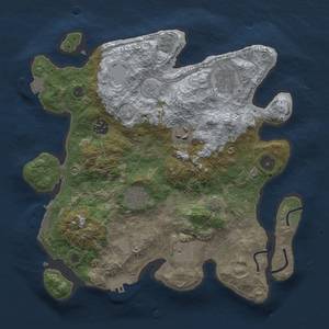 Thumbnail Rust Map: Procedural Map, Size: 3250, Seed: 315667461, 13 Monuments