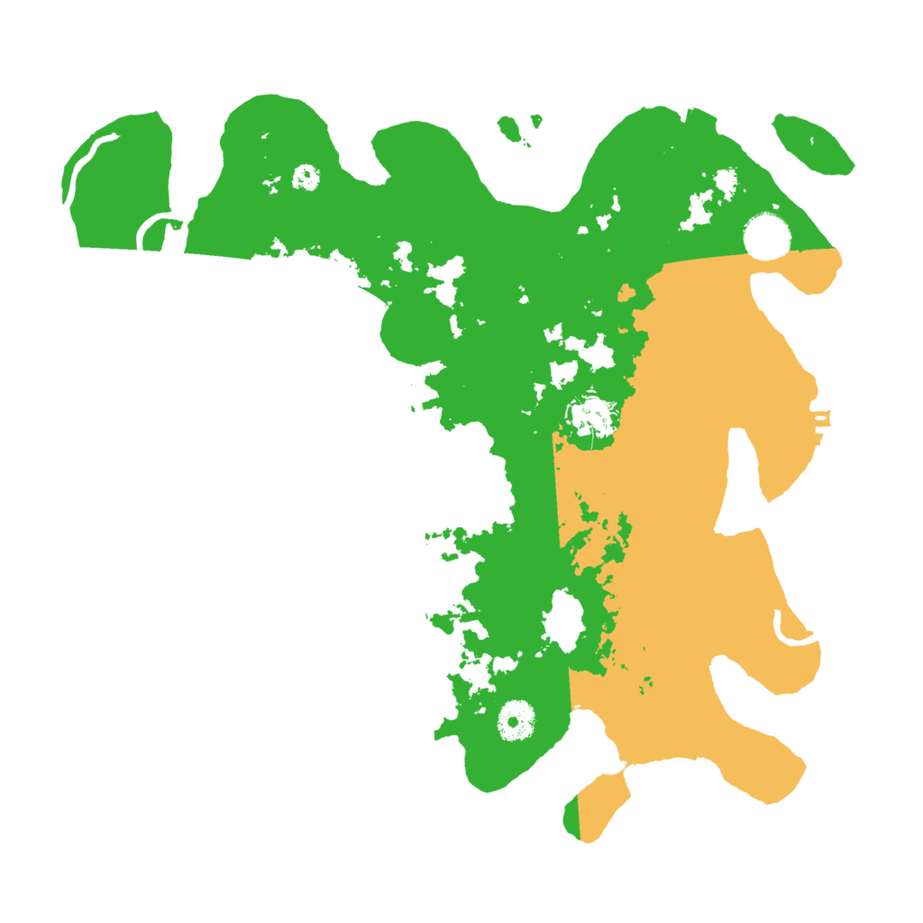 Biome Rust Map: Procedural Map, Size: 3500, Seed: 521607685