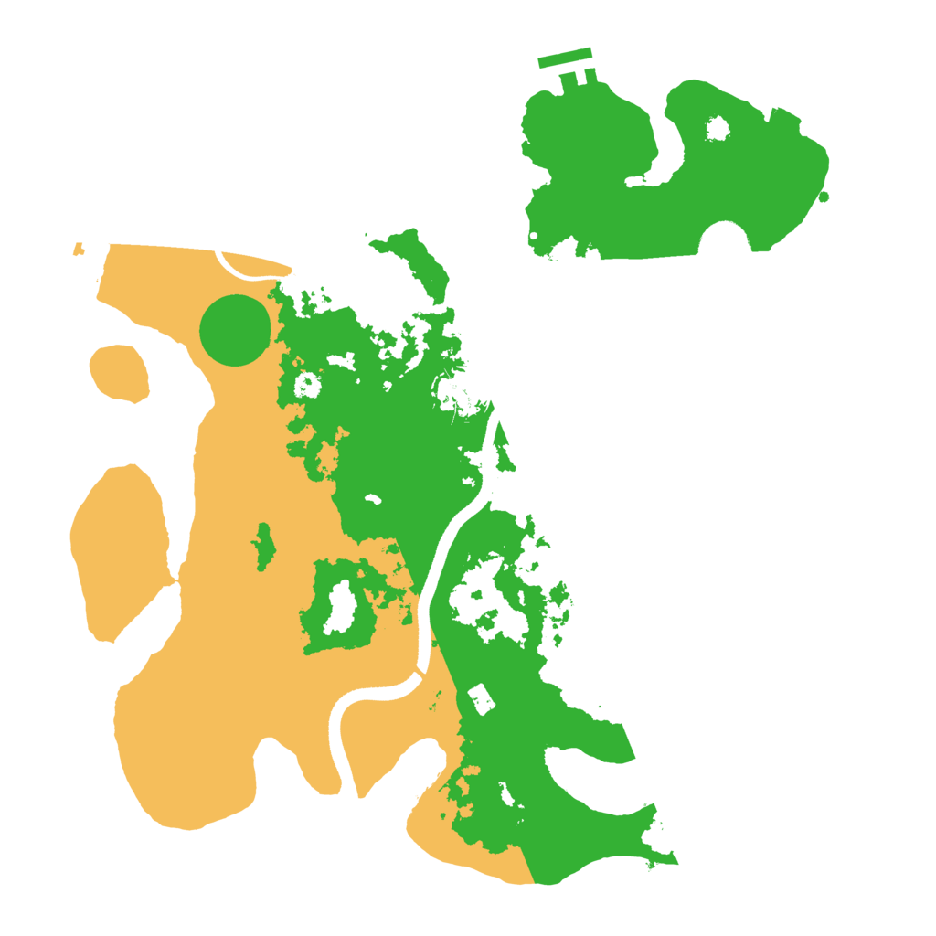 Biome Rust Map: Procedural Map, Size: 3500, Seed: 1743821326