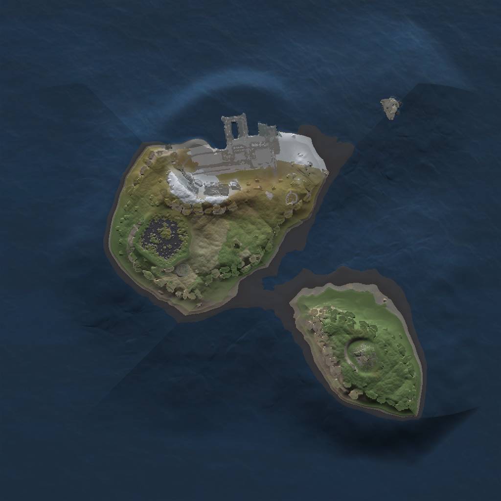 Rust Map: Procedural Map, Size: 1250, Seed: 810079766, 4 Monuments