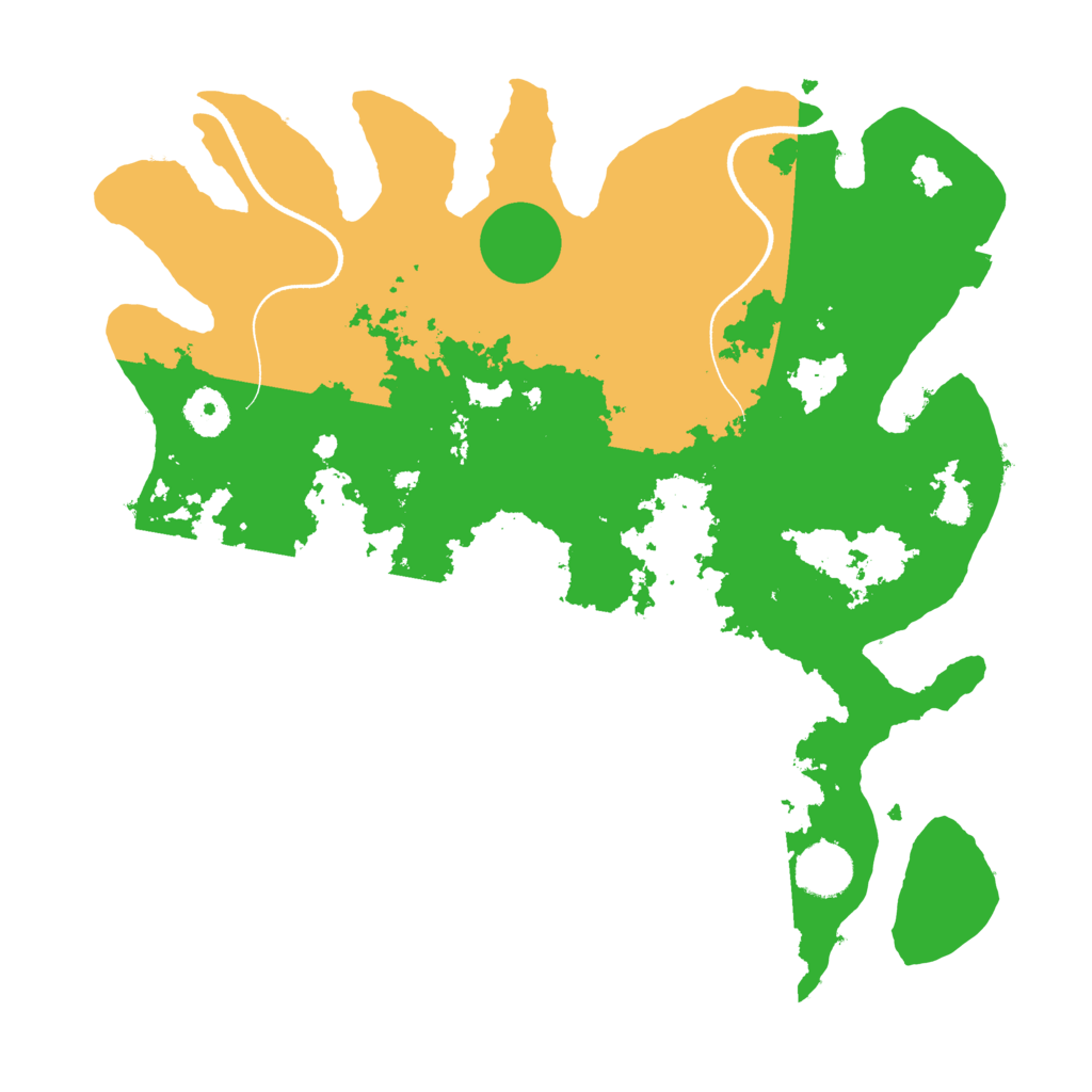 Biome Rust Map: Procedural Map, Size: 3550, Seed: 96150542