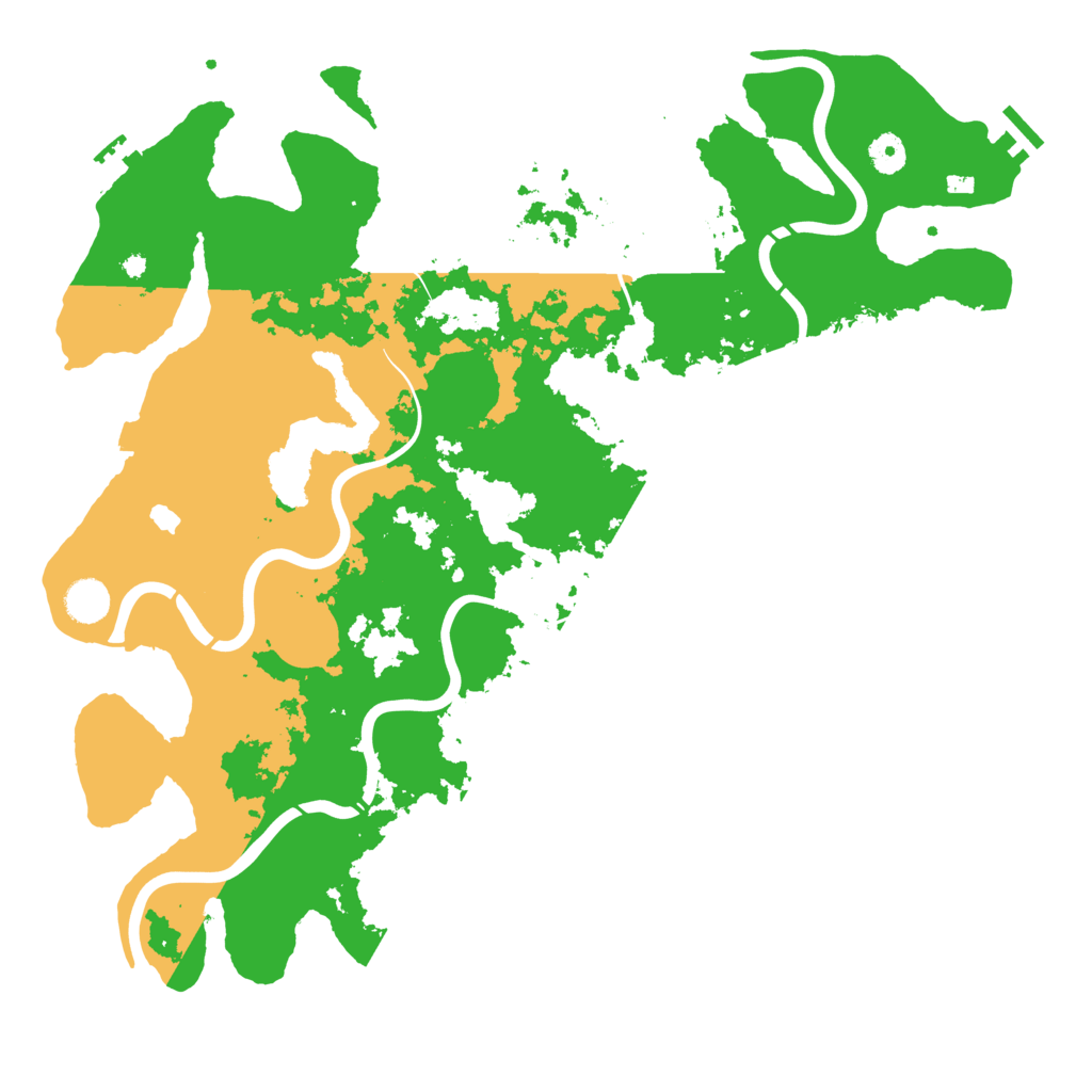 Biome Rust Map: Procedural Map, Size: 4300, Seed: 88946257