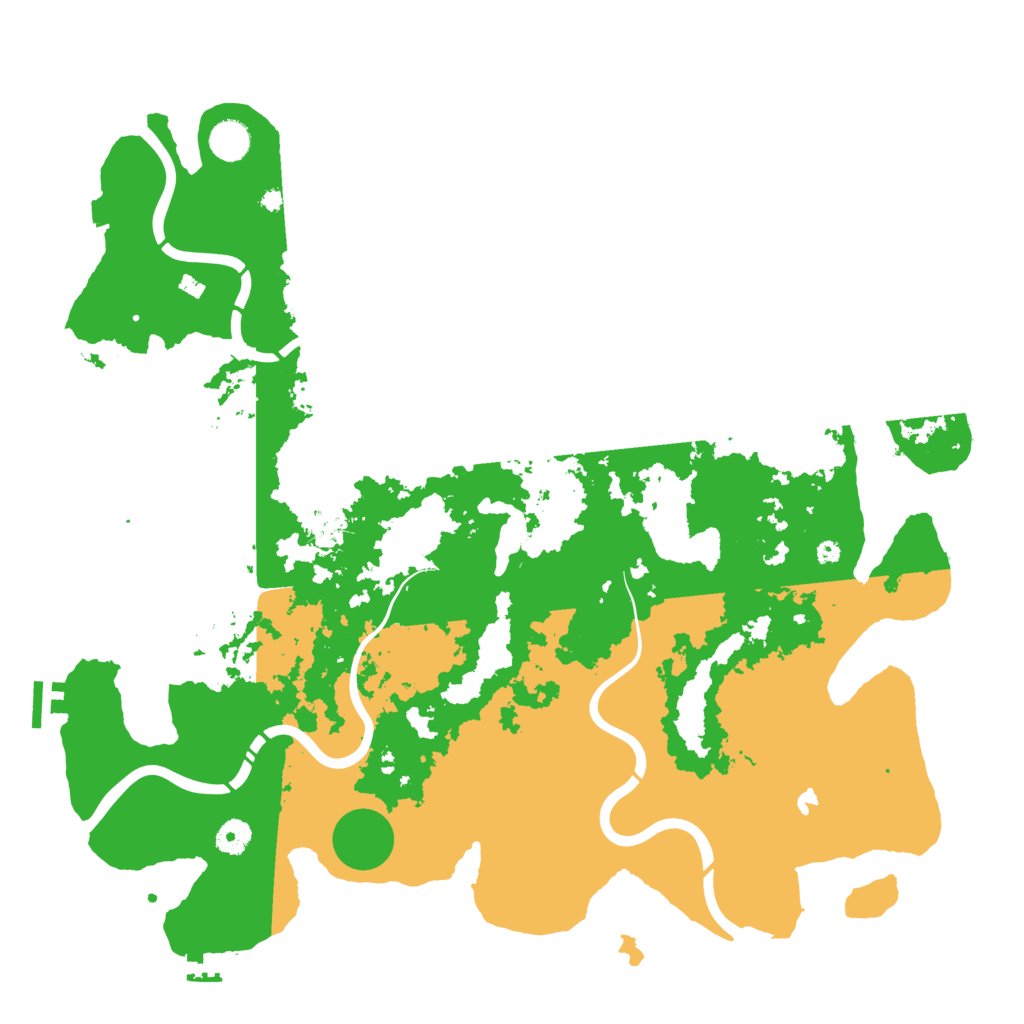Biome Rust Map: Procedural Map, Size: 4400, Seed: 26087925