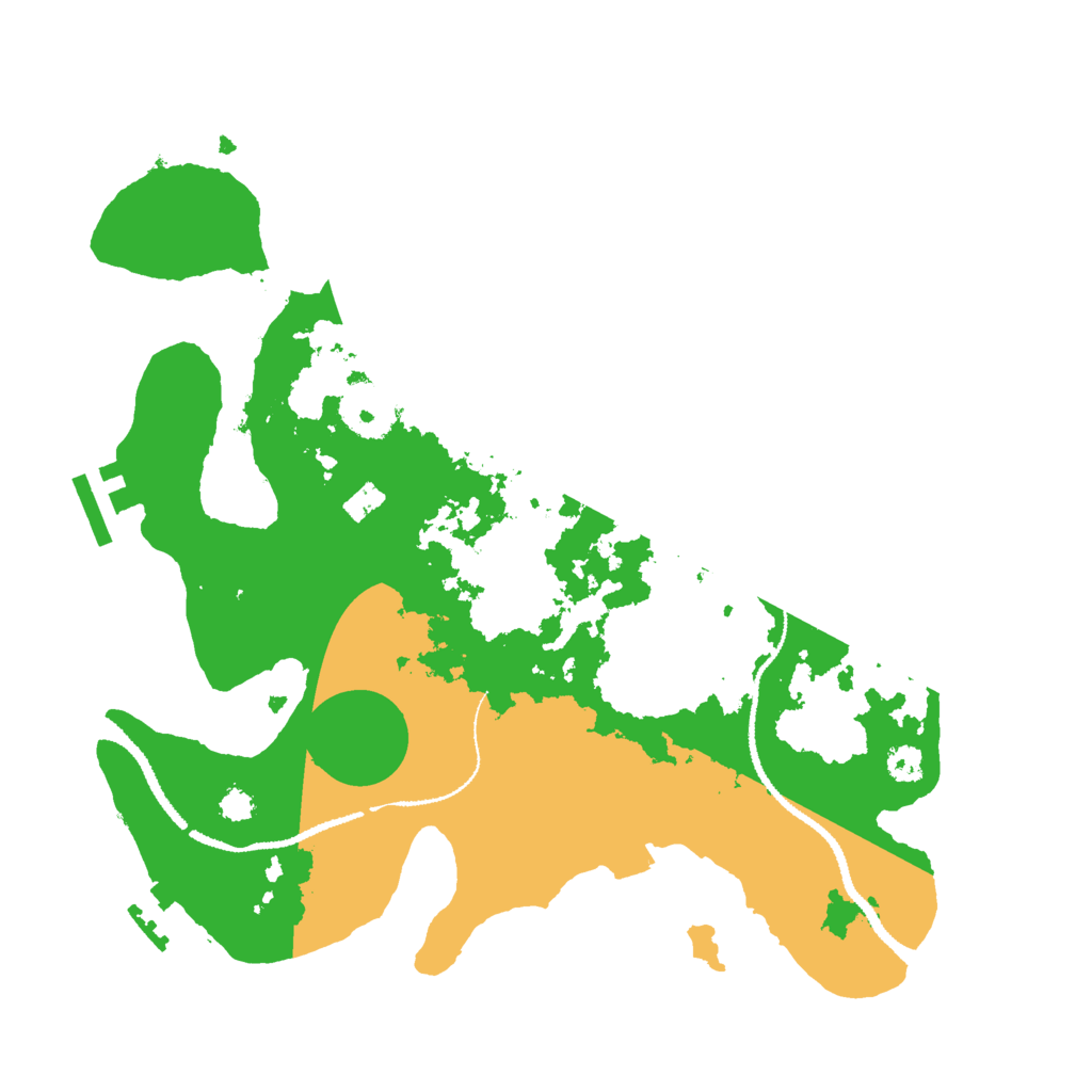 Biome Rust Map: Procedural Map, Size: 3000, Seed: 36116