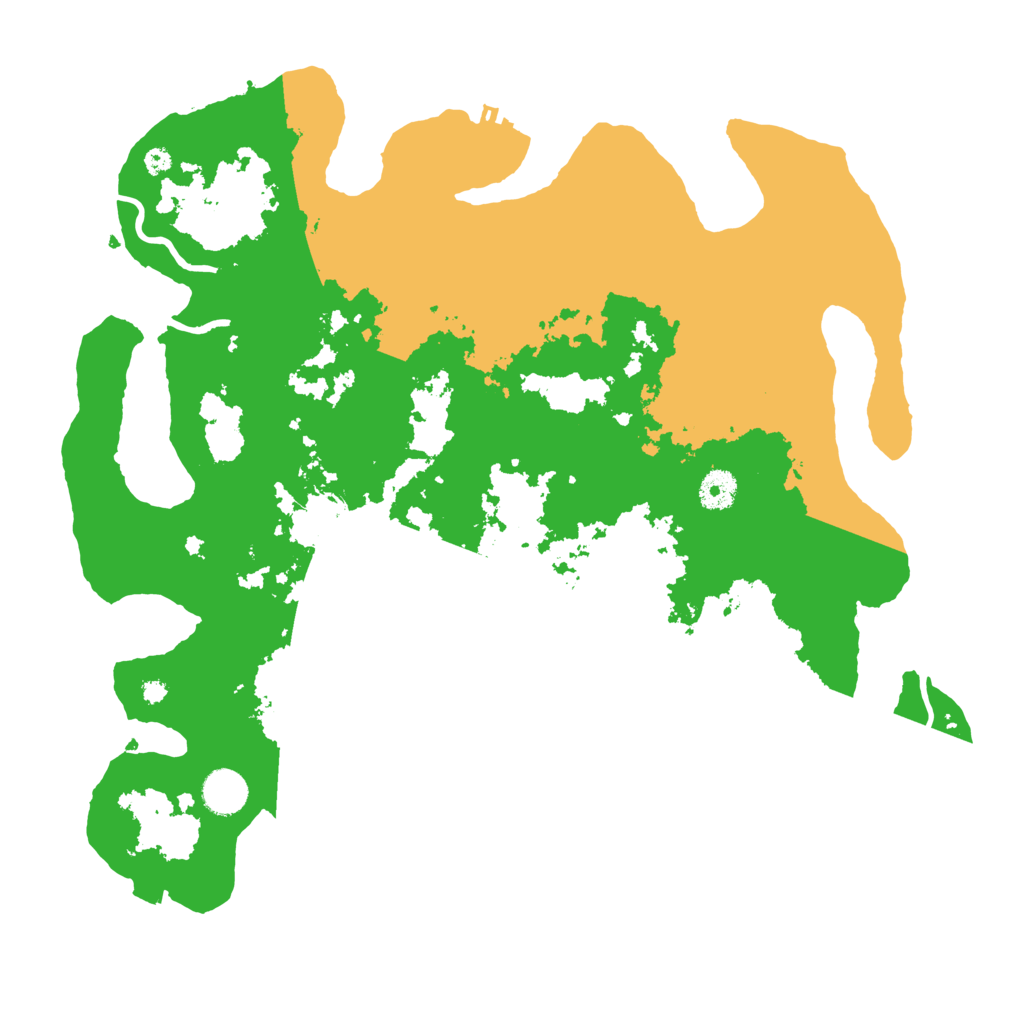 Biome Rust Map: Procedural Map, Size: 3950, Seed: 80100000