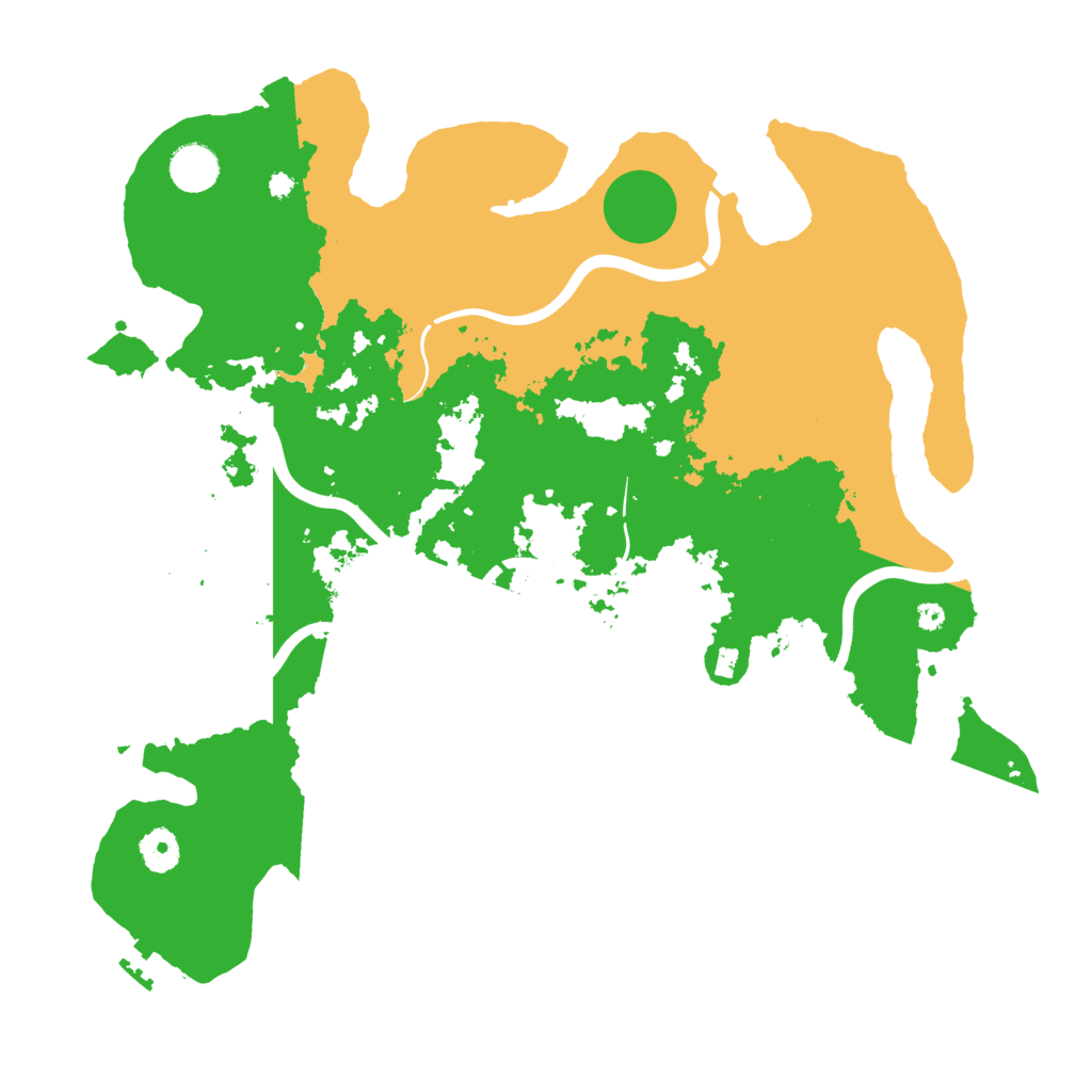 Biome Rust Map: Procedural Map, Size: 3950, Seed: 80100000