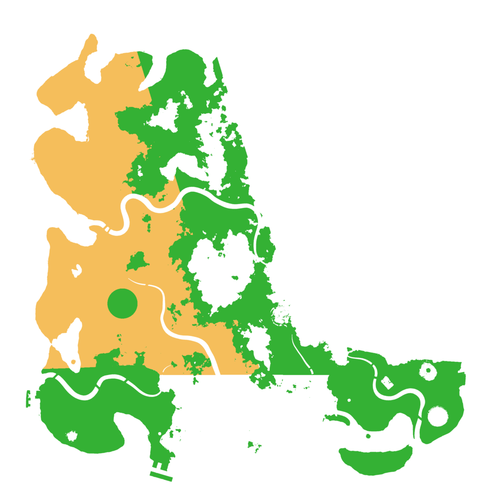 Biome Rust Map: Procedural Map, Size: 4400, Seed: 22307675