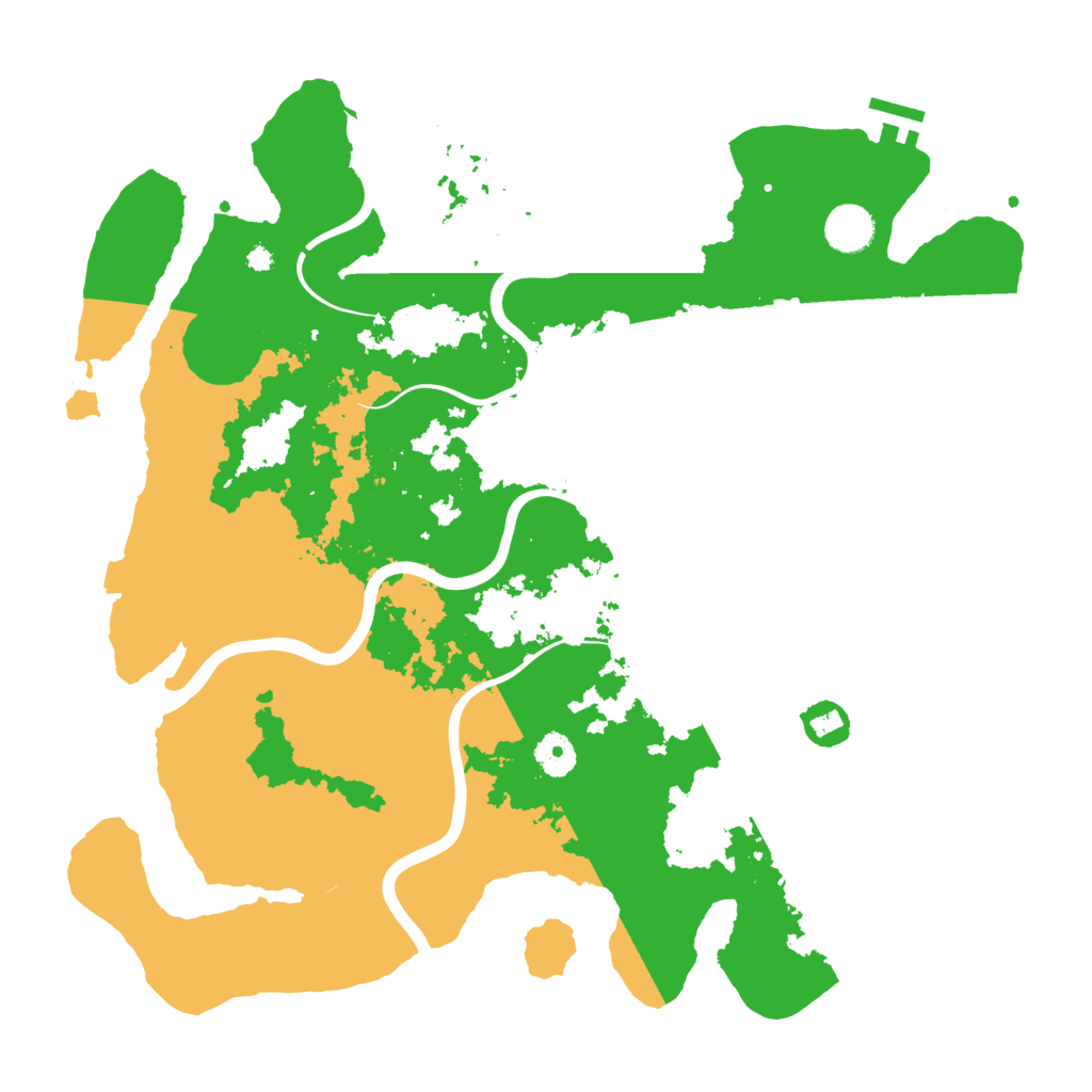 Biome Rust Map: Procedural Map, Size: 3950, Seed: 43354734