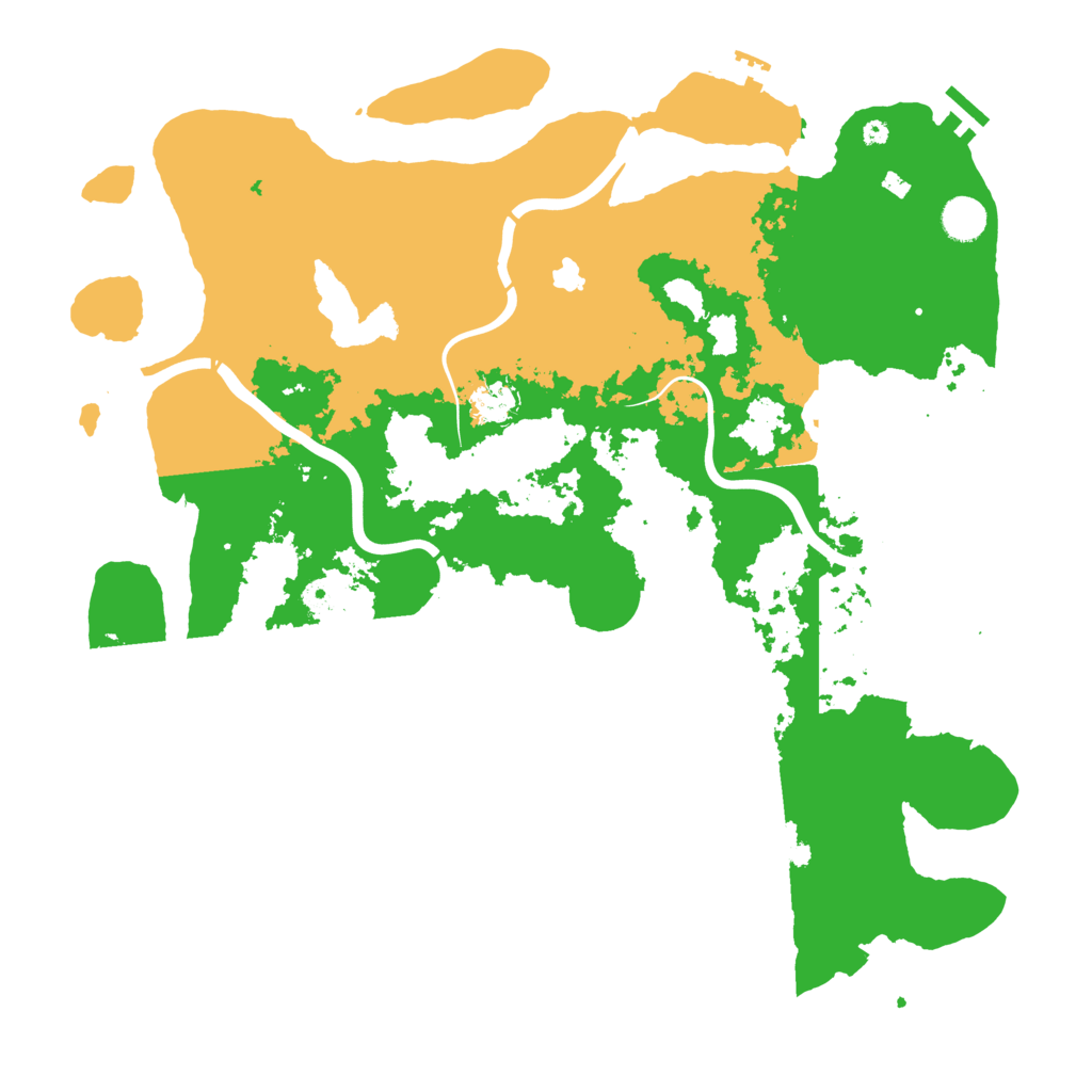 Biome Rust Map: Procedural Map, Size: 4300, Seed: 95574423