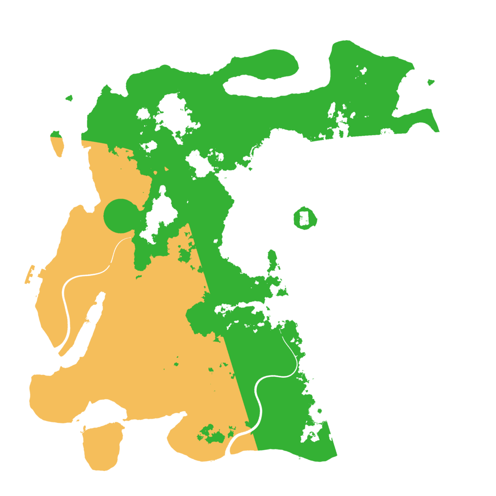 Biome Rust Map: Procedural Map, Size: 3800, Seed: 55601243