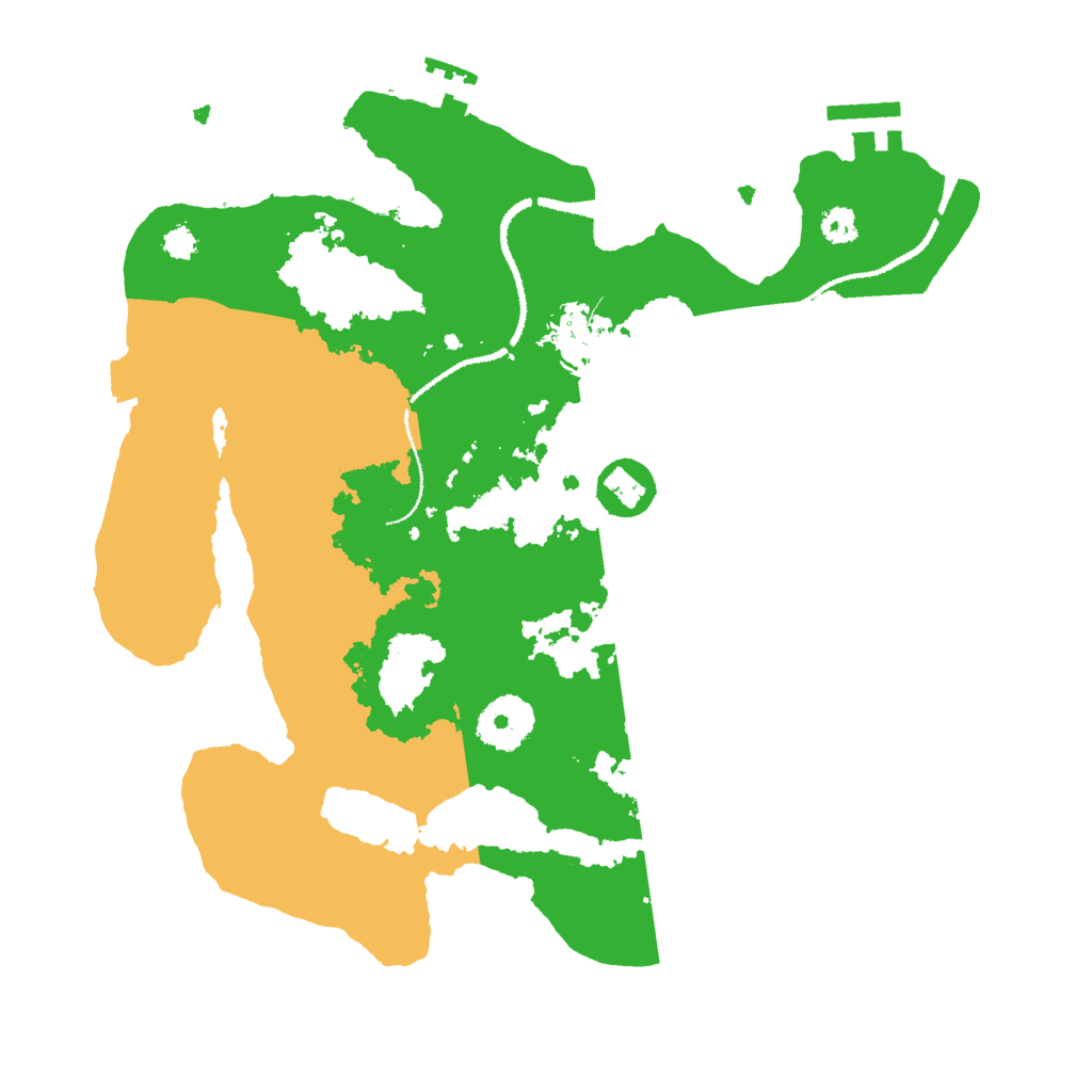 Biome Rust Map: Procedural Map, Size: 3000, Seed: 609514082