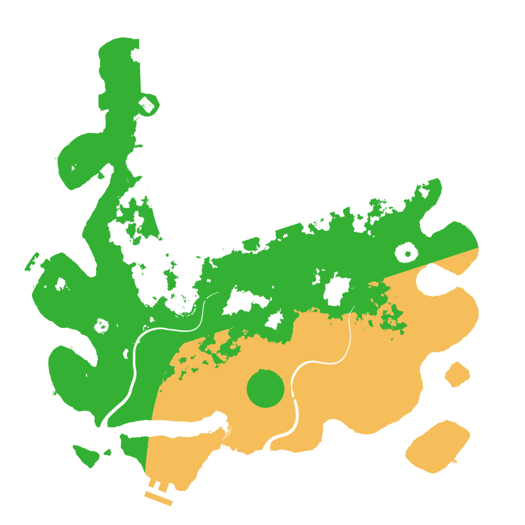 Biome Rust Map: Procedural Map, Size: 3700, Seed: 11353020