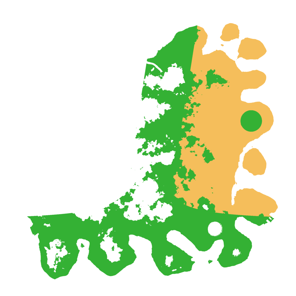 Biome Rust Map: Procedural Map, Size: 3650, Seed: 74773796