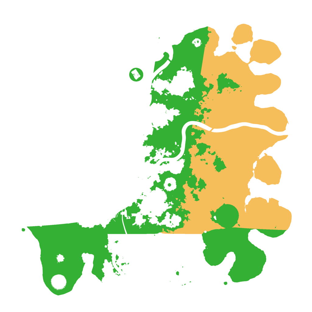 Biome Rust Map: Procedural Map, Size: 3650, Seed: 74773796