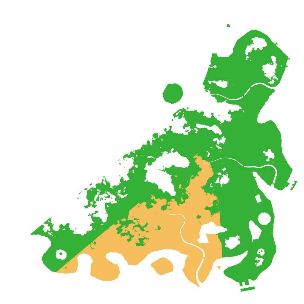 Biome Rust Map: Procedural Map, Size: 4300, Seed: 9933631