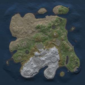 Thumbnail Rust Map: Procedural Map, Size: 3250, Seed: 1031, 13 Monuments
