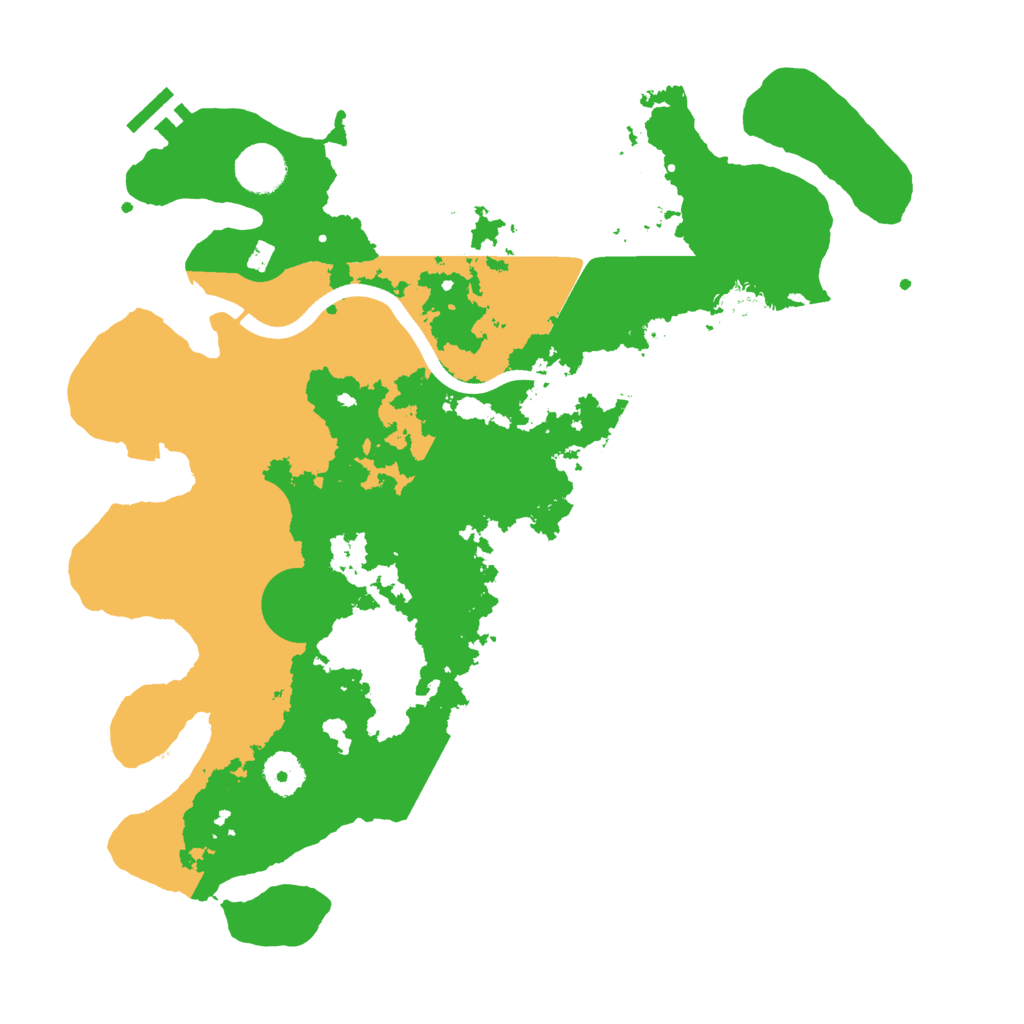 Biome Rust Map: Procedural Map, Size: 3700, Seed: 72103931