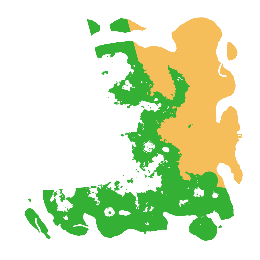 Biome Rust Map: Procedural Map, Size: 3950, Seed: 77778064