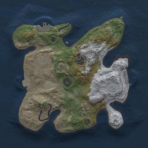 Thumbnail Rust Map: Procedural Map, Size: 2500, Seed: 50457939, 11 Monuments
