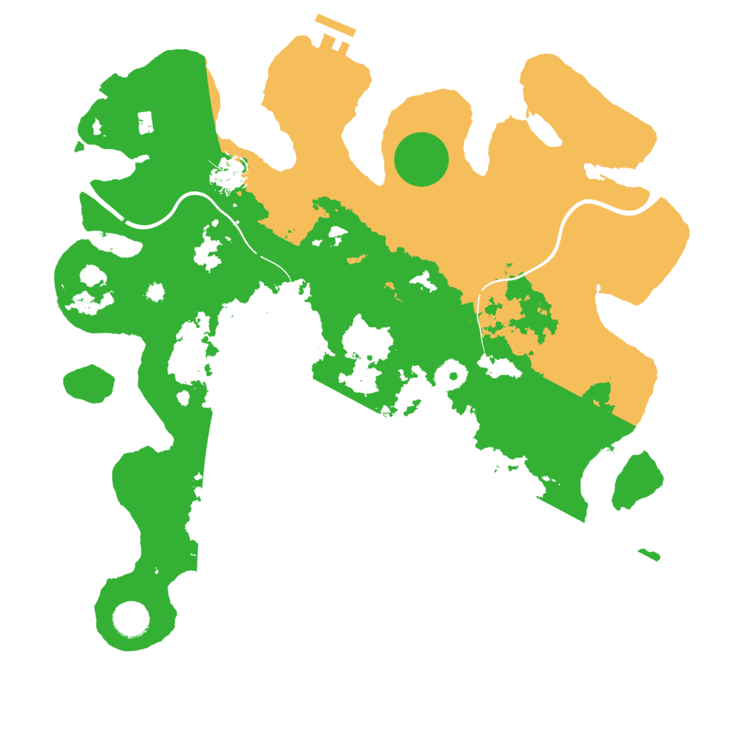 Biome Rust Map: Procedural Map, Size: 3550, Seed: 76371629