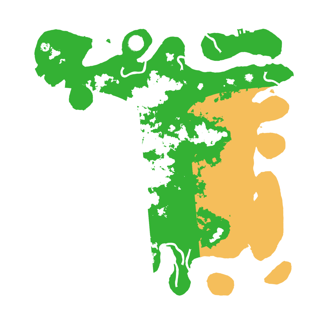 Biome Rust Map: Procedural Map, Size: 3600, Seed: 70153466