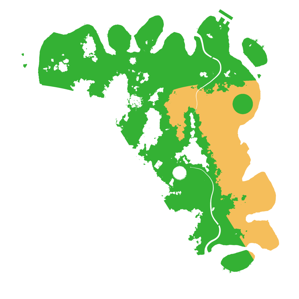 Biome Rust Map: Procedural Map, Size: 3900, Seed: 53944596