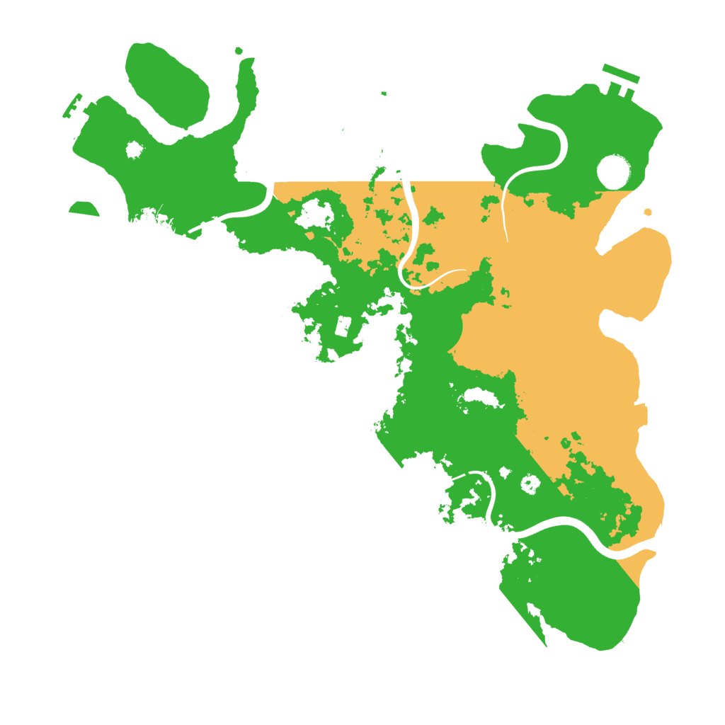 Biome Rust Map: Procedural Map, Size: 3850, Seed: 92793707