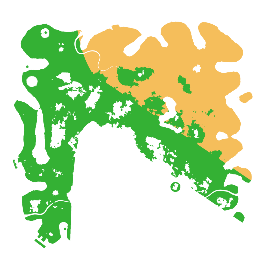 Biome Rust Map: Procedural Map, Size: 4300, Seed: 39424340