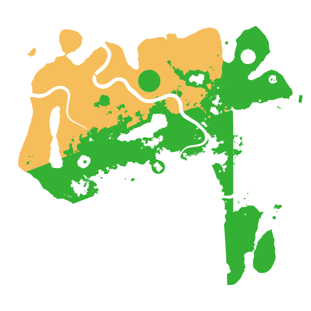 Biome Rust Map: Procedural Map, Size: 3700, Seed: 1524