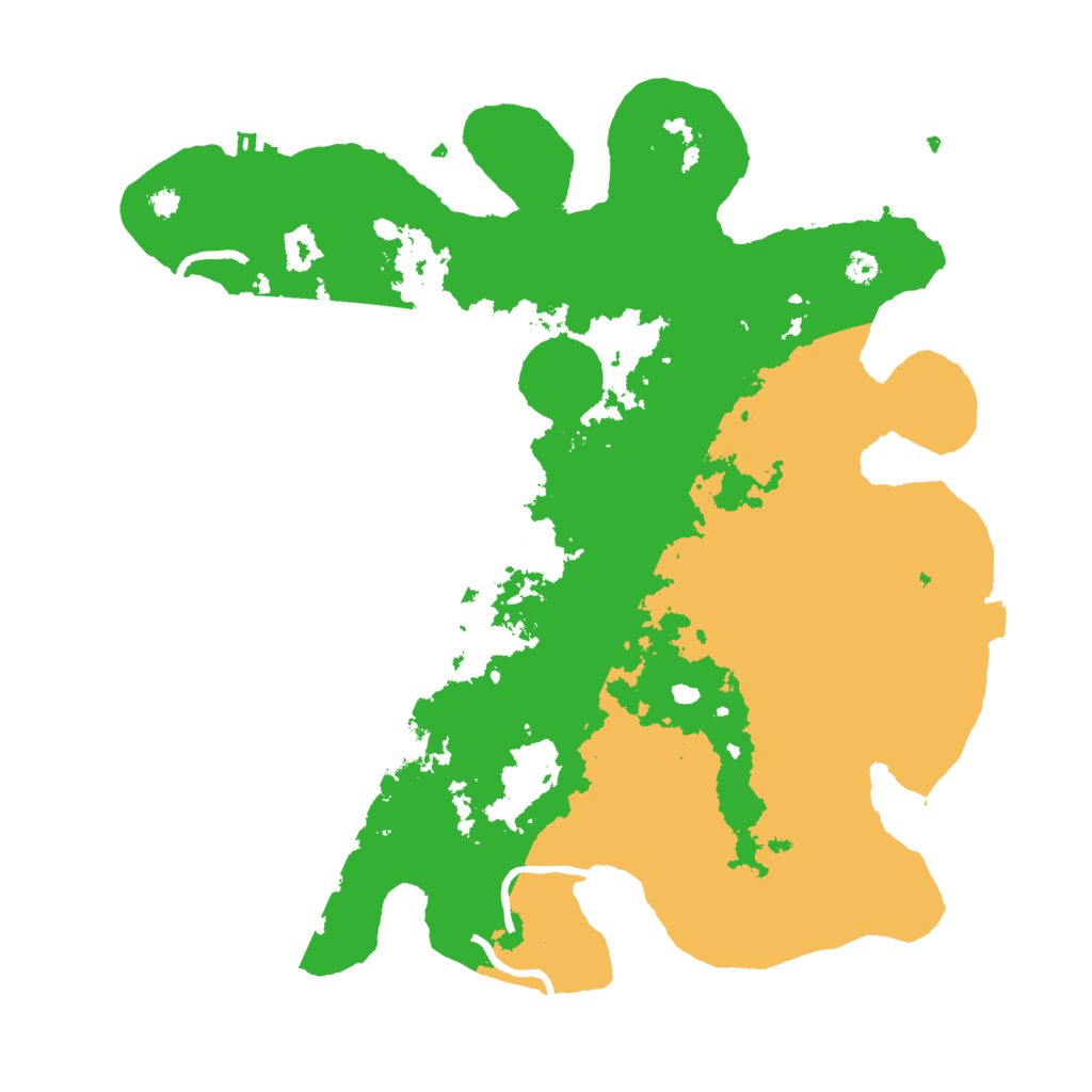 Biome Rust Map: Procedural Map, Size: 3500, Seed: 22416581