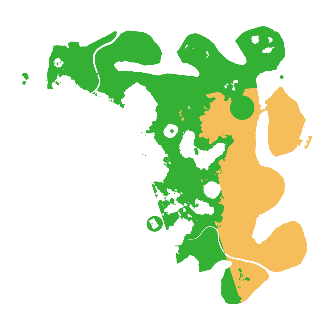 Biome Rust Map: Procedural Map, Size: 3500, Seed: 78451234