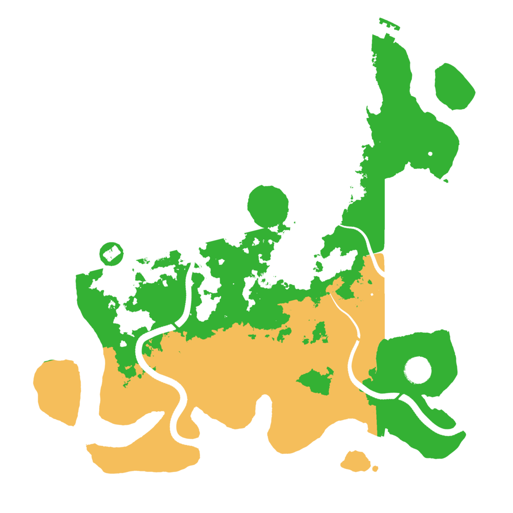 Biome Rust Map: Procedural Map, Size: 3450, Seed: 35845143