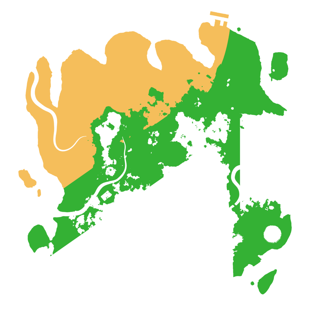 Biome Rust Map: Procedural Map, Size: 3450, Seed: 97919052
