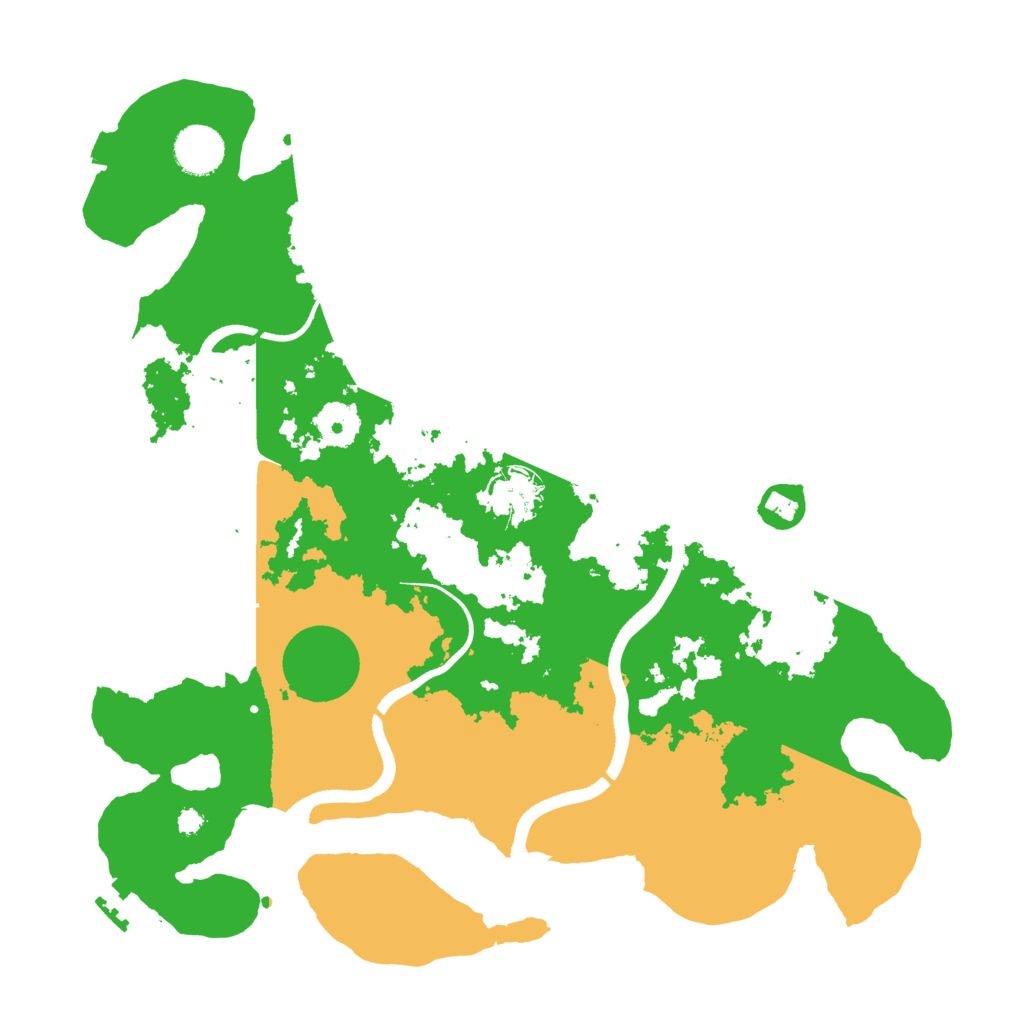 Biome Rust Map: Procedural Map, Size: 3600, Seed: 121525655