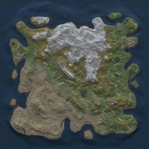 Thumbnail Rust Map: Procedural Map, Size: 4300, Seed: 413638476, 17 Monuments