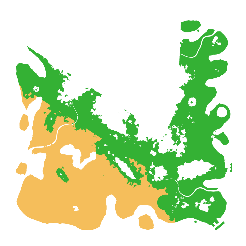 Biome Rust Map: Procedural Map, Size: 4300, Seed: 413638476