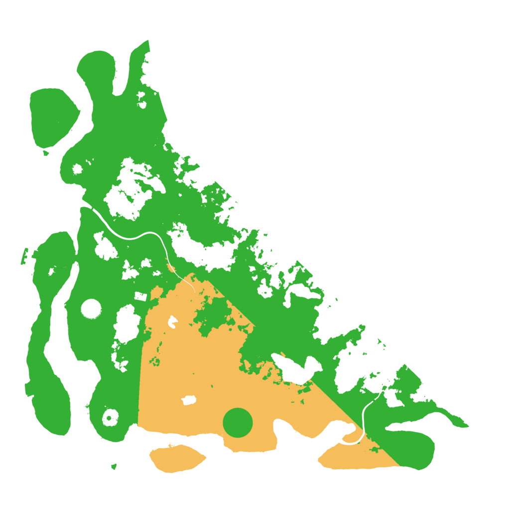 Biome Rust Map: Procedural Map, Size: 4500, Seed: 725408391