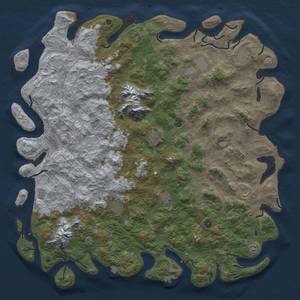 Thumbnail Rust Map: Procedural Map, Size: 6000, Seed: 49562318, 19 Monuments