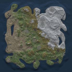 Thumbnail Rust Map: Procedural Map, Size: 4250, Seed: 1284225157, 19 Monuments