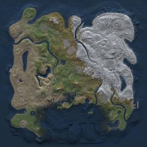 Thumbnail Rust Map: Procedural Map, Size: 4250, Seed: 1284225157, 16 Monuments