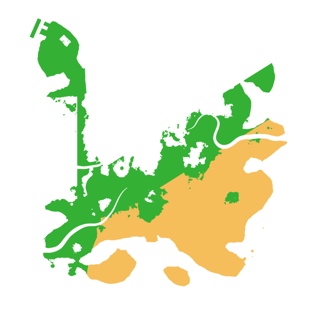 Biome Rust Map: Procedural Map, Size: 3100, Seed: 668834
