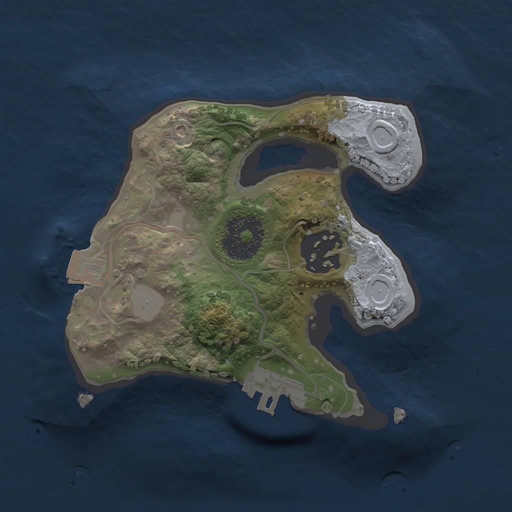 Rust Map: Procedural Map, Size: 1750, Seed: 1874600906, 5 Monuments